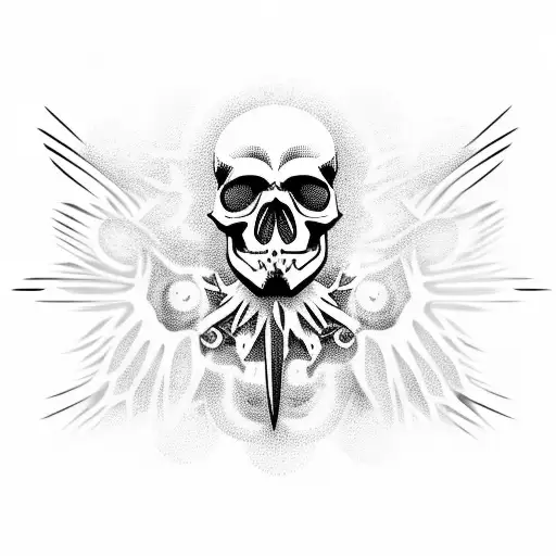 Skull And Flesh Angel