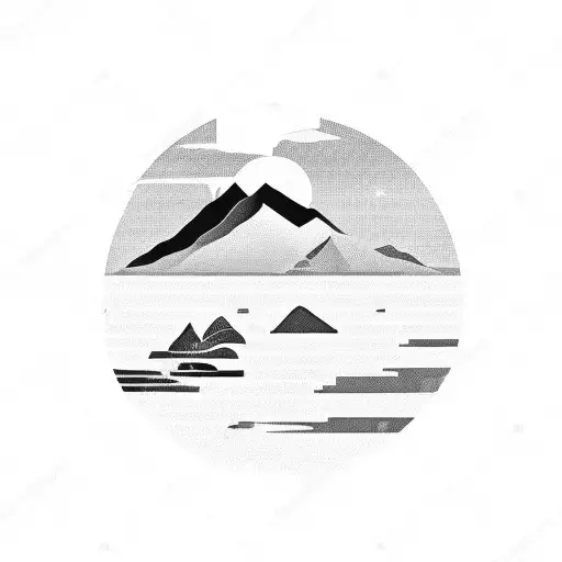 Stinson Beach With Mountains In Background