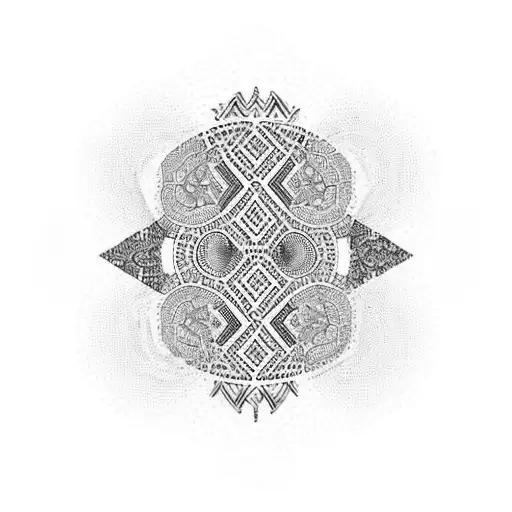 Sleeve With African And Morocan Patterns