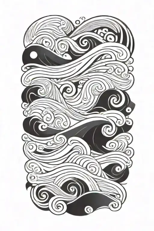 Waves Design Featuring