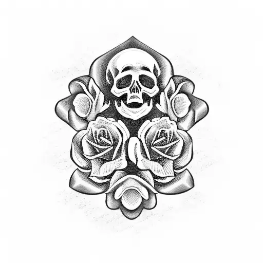 Skull And Roses