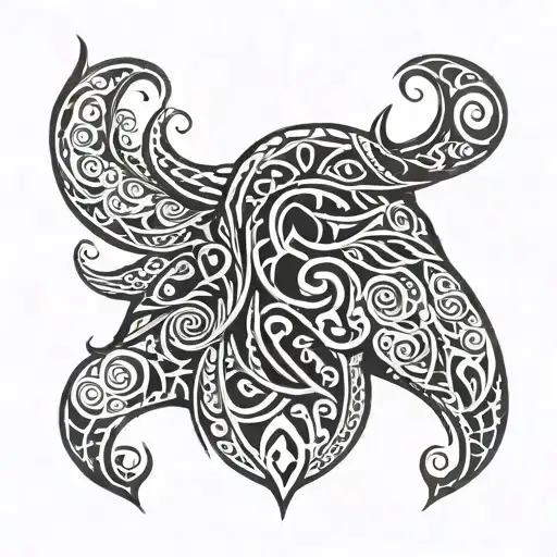 Tribal Aven Norse Mythology Head