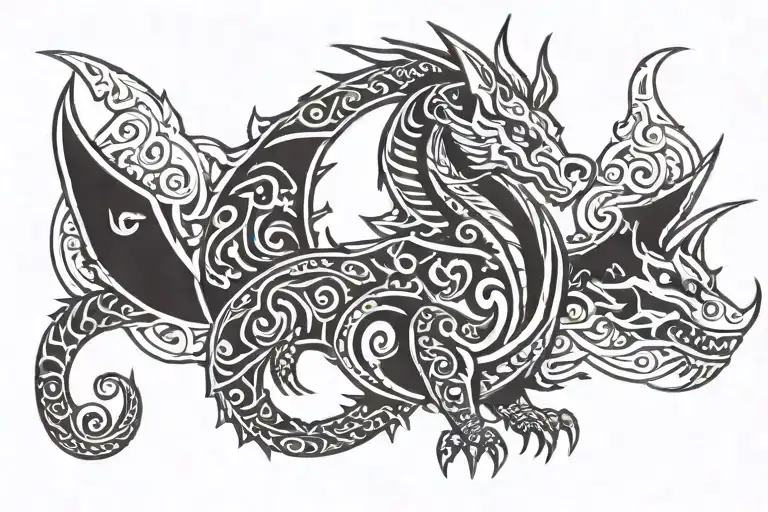 Kawaii Pastel Viking Dragon