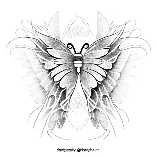 Butterfly With Angel Wings