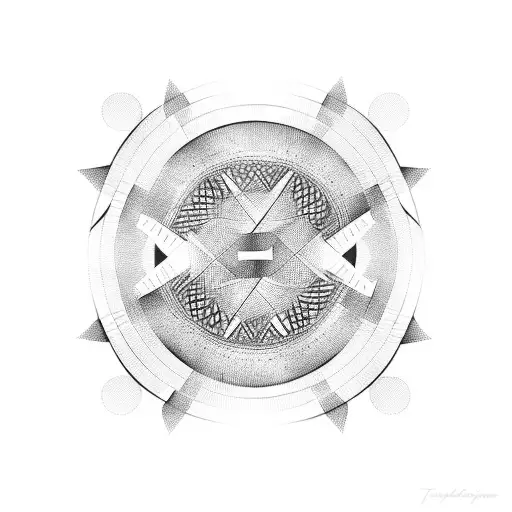 Three Circles On A Horizontal Line