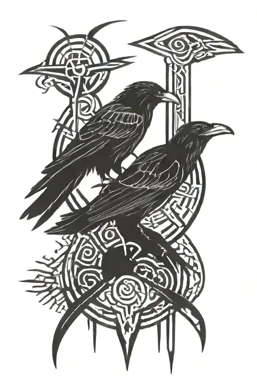 Raven Wayfinder Runes Iceland Runes