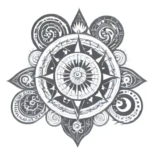 Sundial Sun And Moon