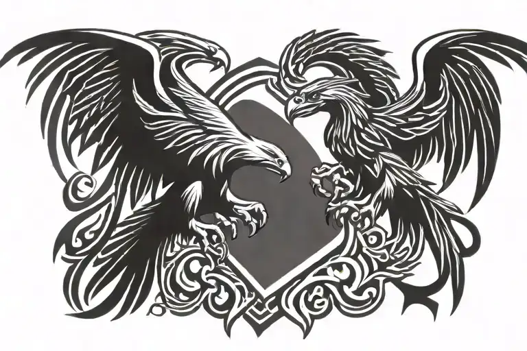 Good Vs Evil Eagle Fighting