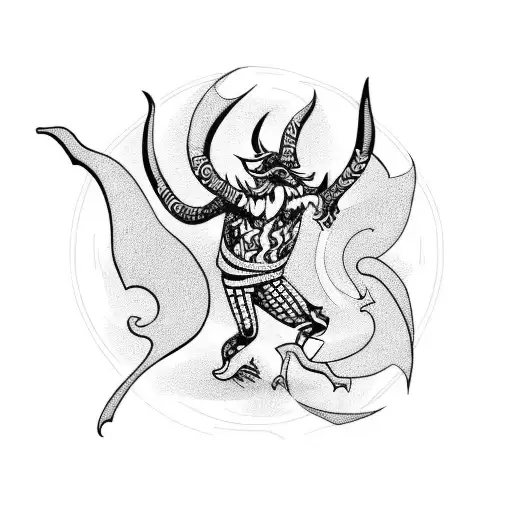 Dancing Devils In Circle