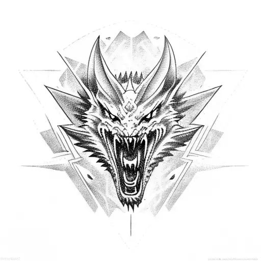 Dragon Wolf Lightning