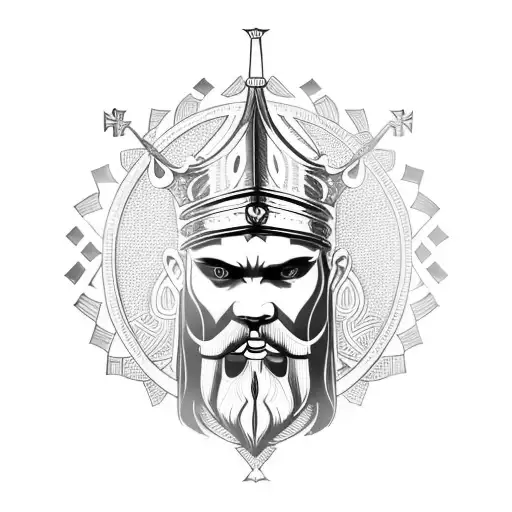 Nordic Viking Lewis Chess Piece