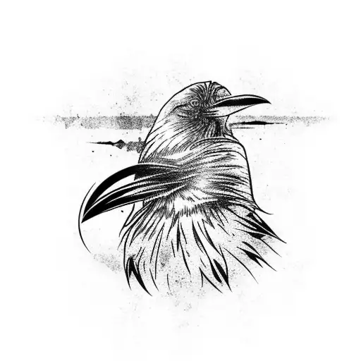 Tribal Demonic Raven 