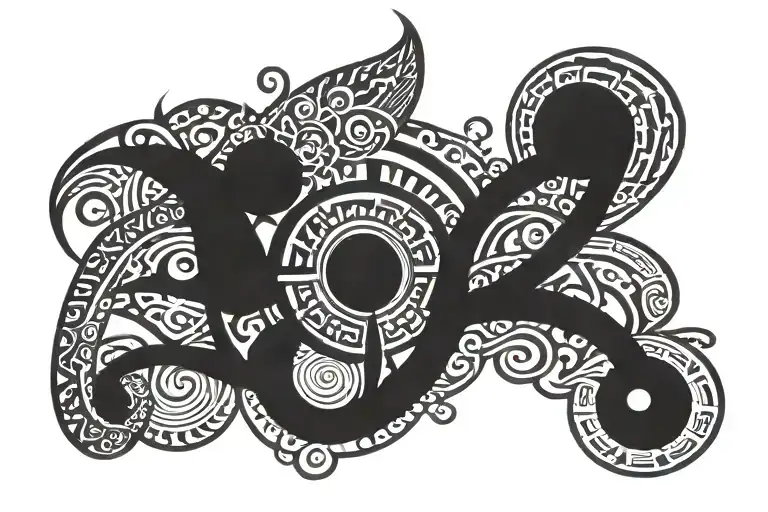 I Need A Horizontal Tattoo With Black Crossed Lines To Use On My Pelvis