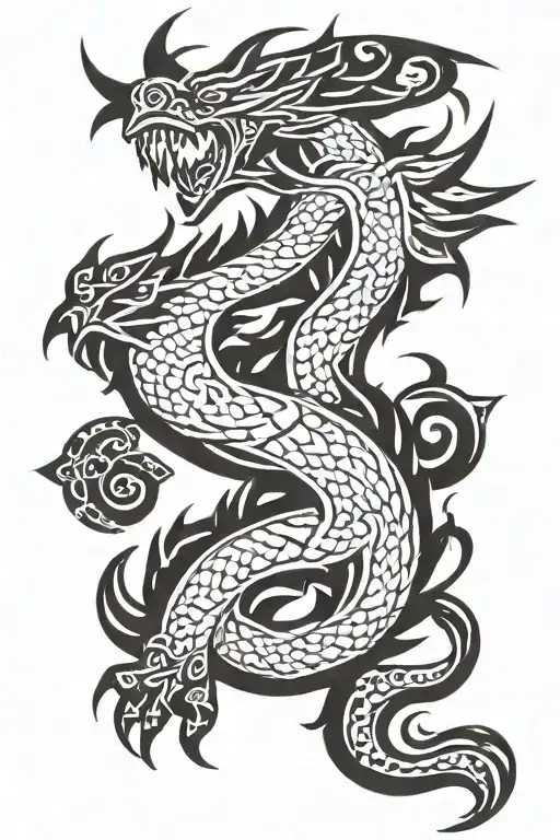 Nordic Dragon With Wings