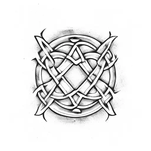 A Celtic Triskele Symbol