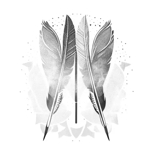 Arrow Feather Birds Tribal