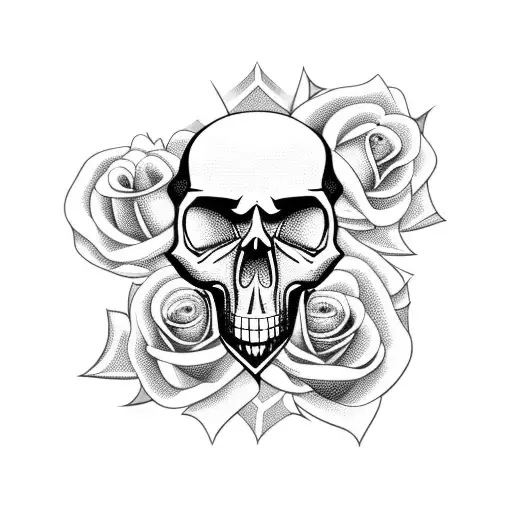 Skull And Roses