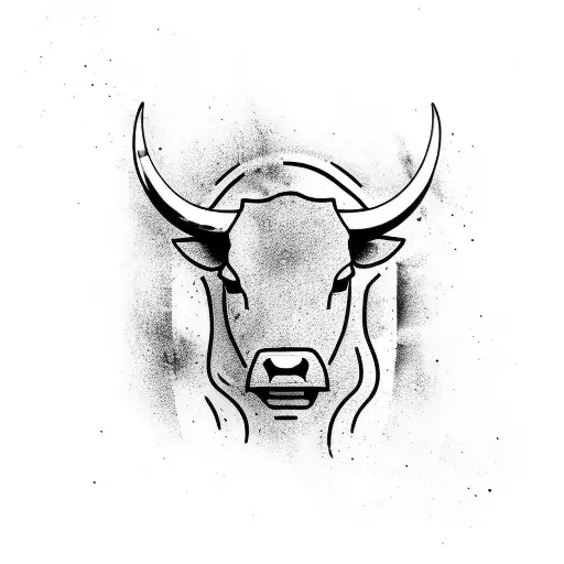 A Tattoo Of A Bull For The Forearm