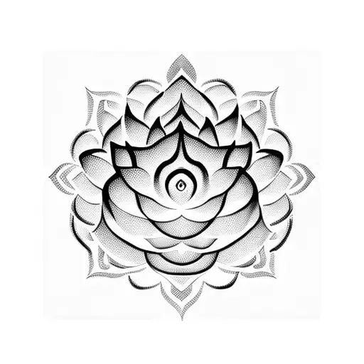 Lotus Flower With Om Symbol For Tranquility Saying Mommy In Script