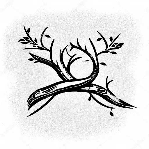 Twig Vine Emblem With A S And A 79