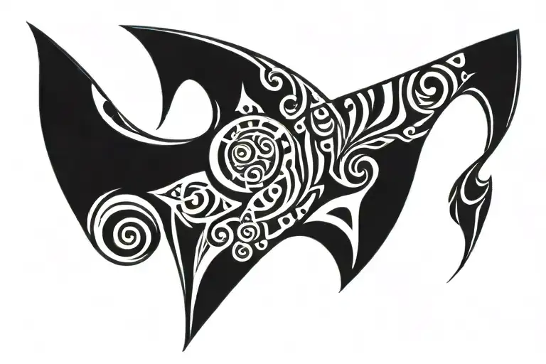 Maori Design Car In It Blue Black And White Tattoo Design Using Letters