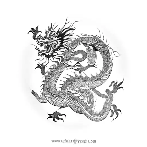 A Long Chinese Dragon