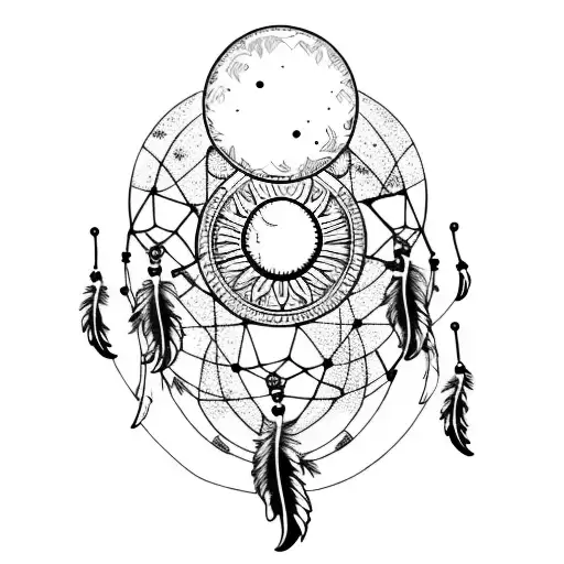 Dreamcatcher With Moon Phases