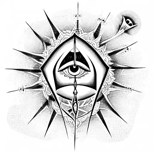 Grim Reaper All Seeing Eye With Hour Glass