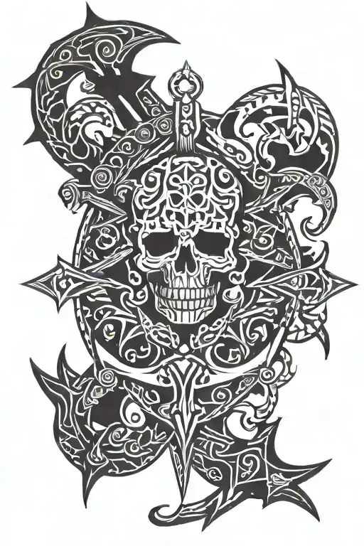 Anchor And Skull