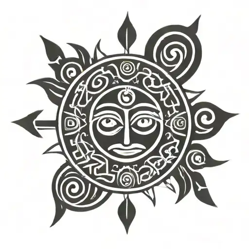 Taino Sun Symbol
