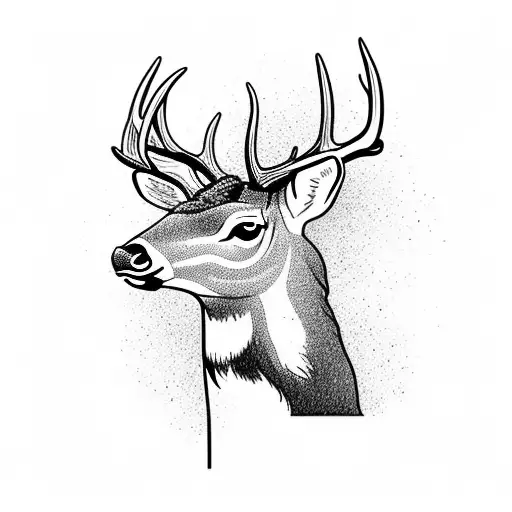 Simple Cute Whitetail Deer