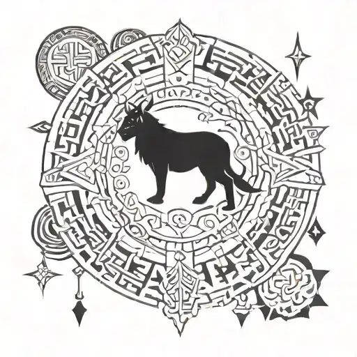 Nordic Pagan Symbolism Including