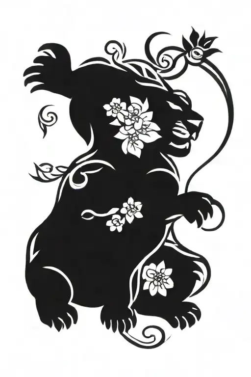 Cherry Blossom And Leo Zodiac Sign