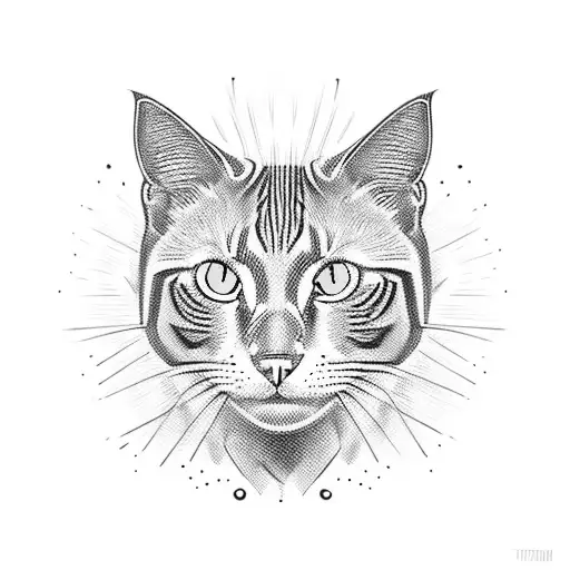 Black Cat With Yellow Eyes