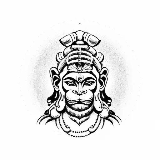 Ancient Hindu Hanuman