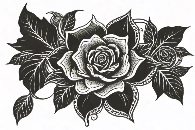 Collene Martinez And A Rose Intertwined