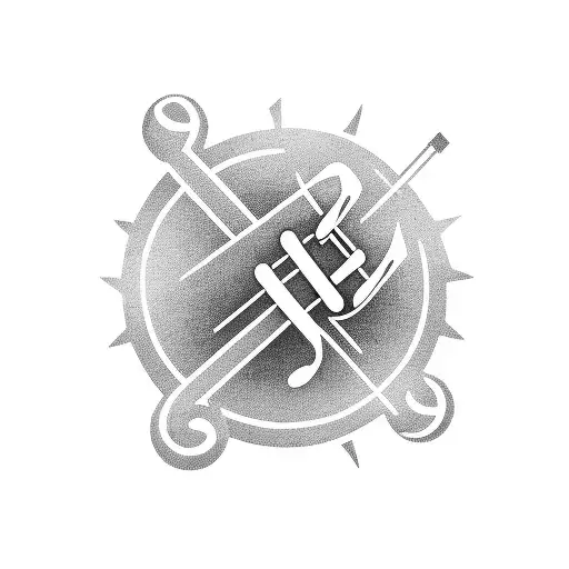 A Vintage Car Driving Through A Cityscape With Musical Notes As The Exhaust