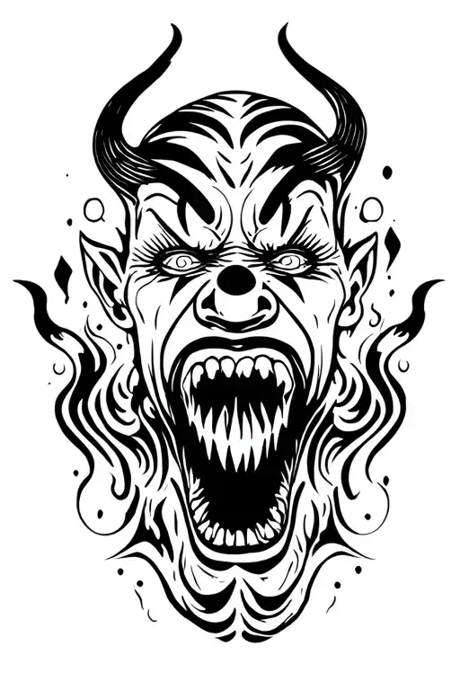 Demon Clown Eating Your Soul