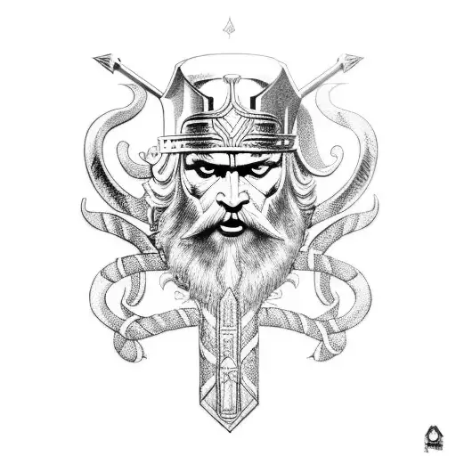 Odin Thor En The Worldserpent