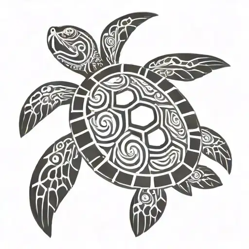 Sea Turtle Swimming
