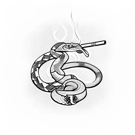Snake Smoking