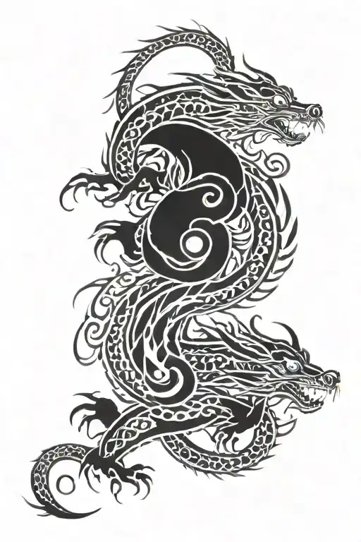 Mouse And Dragon Playing