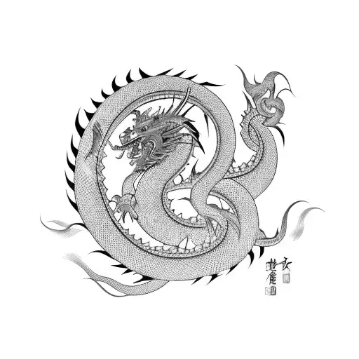 Tribal Japanese Dragon
