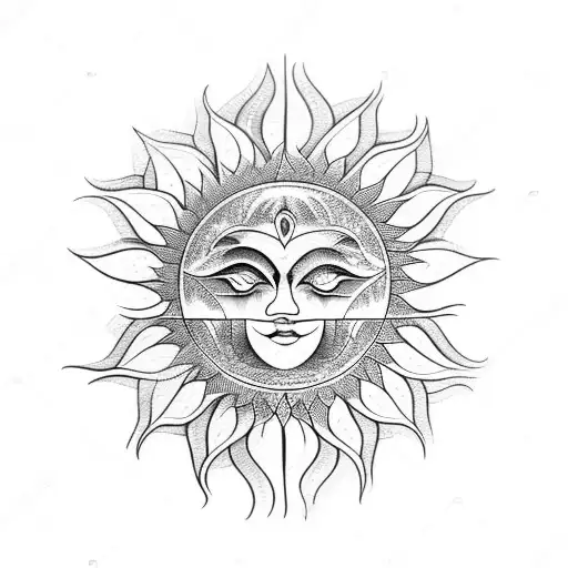 Sun Moon And Lotus