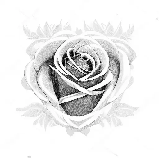 Heart Drip Taer On A Rose