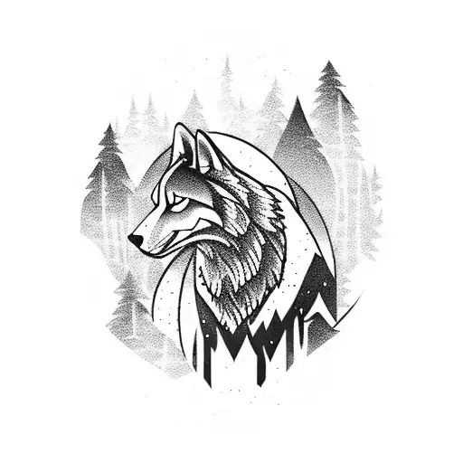 Mushroom's Mountains Wolf