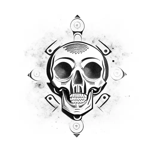 Skull With Bullet Holes