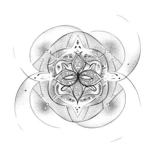 Two Fish Pisces Constellation Lotus Flower Moon