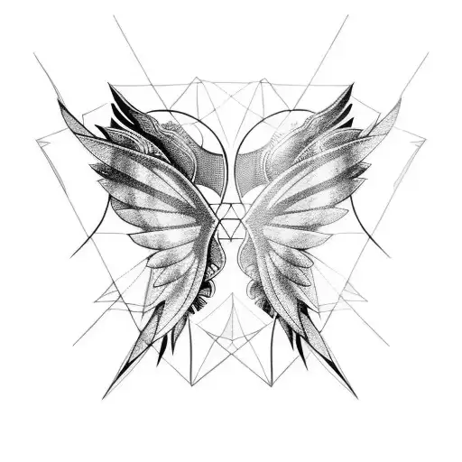 Fairy Wings Goth Geometric