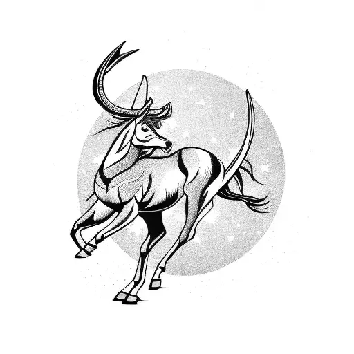 Sagittarius Animal In Woods